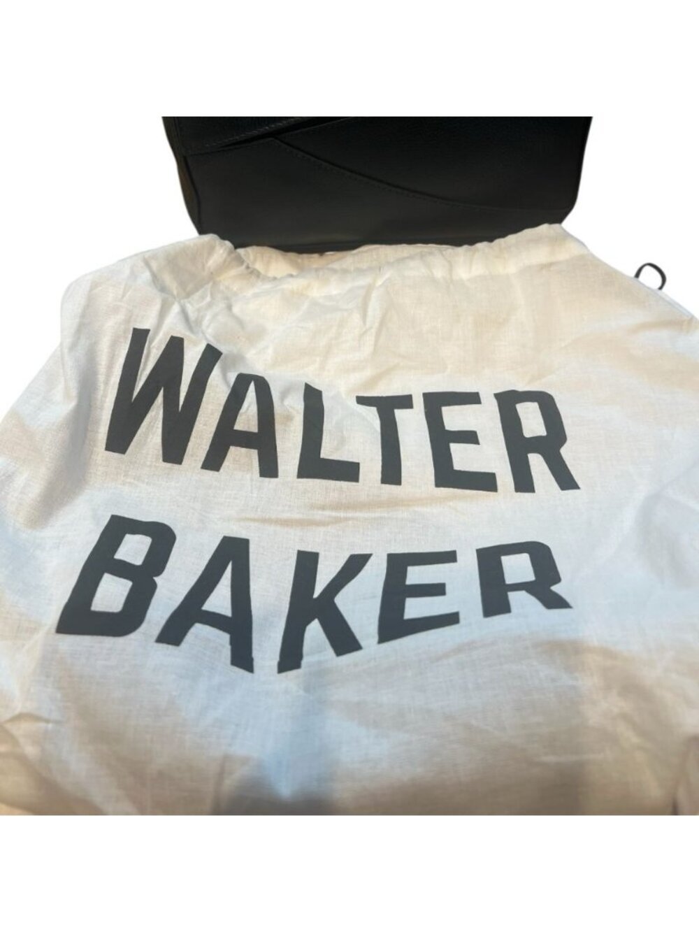 Walter Baker Jagger Leather Crossbody Bag Black Woven Handle Designer NEW - Picture 6 of 11